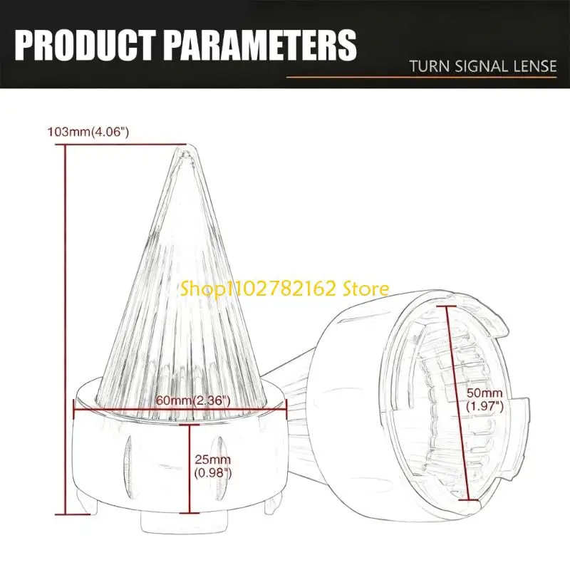 547B 2Pcs Motorcycle Lens Cover Turn Light Cap for 883 1200 XL Motorcycle Lighting Accessory Visors Trim