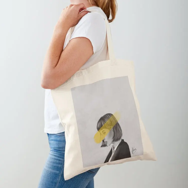 

Girl with thoughts Tote Bag hand bag canvas tote bags Women's tote bag Canvas