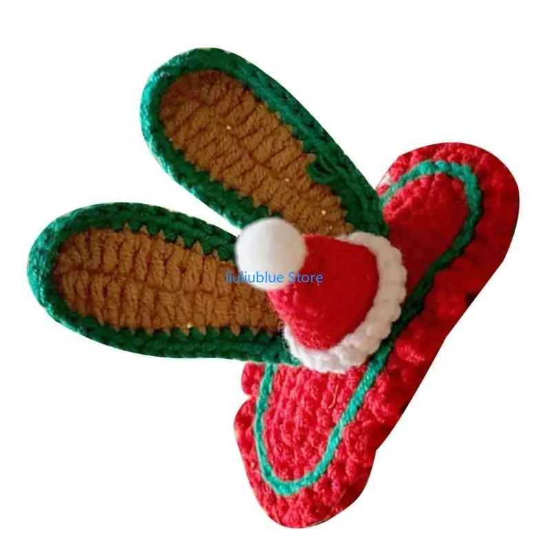 Unique Christmas Hair Hair Clip Handmade Hairpin Accessory Rabbit Ears for Kids 62CF