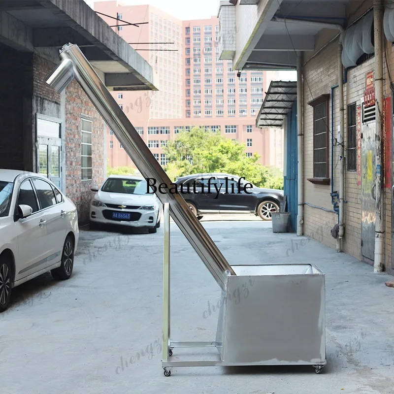 Screw conveyor automatic feeder Plastic granular powder Grain Stainless steel stranded dragon hoist Wear-resistant feeder