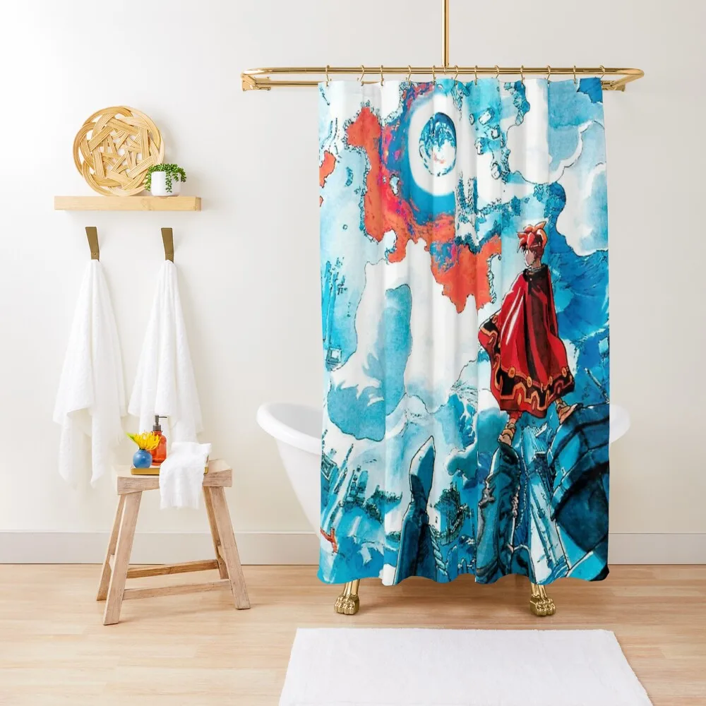

Terranigma Poster Shower Curtain Washable Waterproof Fabric Shower Cover Bathroom For Shower For Bathroom Set Curtain
