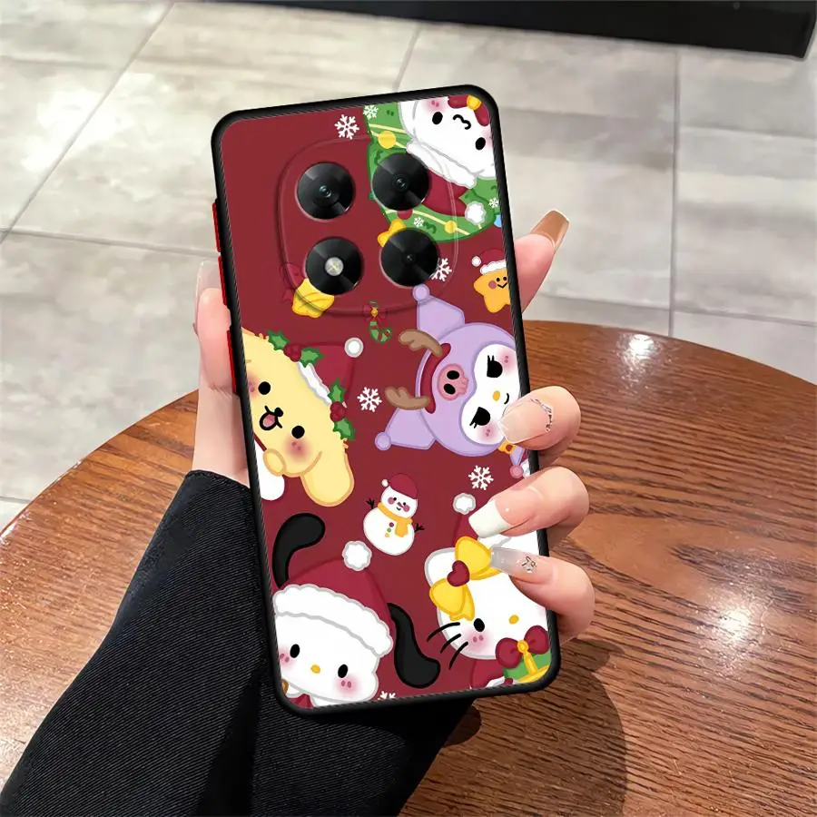 Xiaomi Redmi Note 14 Pro 11 12 13 Pro Plus 11s 10s 9s 12S用ソフトカバーケース クリスマス サンリオファミリー