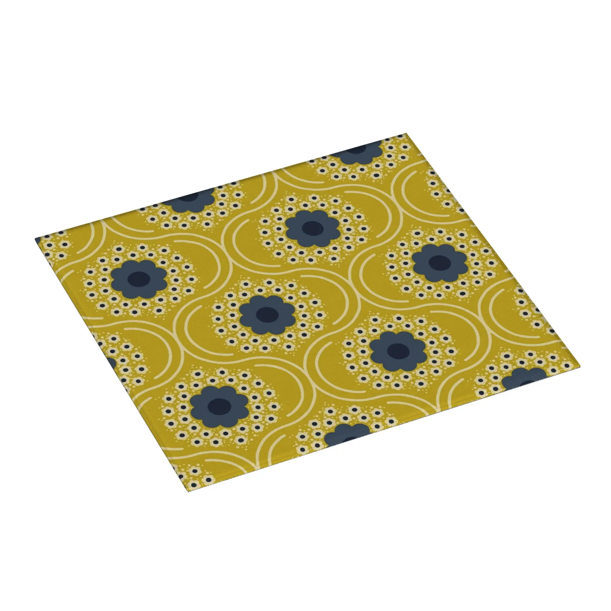 Orla Kiely Bubble Flowers Non Slip Kitchen Counter Protector Mat Barware Tableware Reusable Bathroom Drying Mat For Kitchen