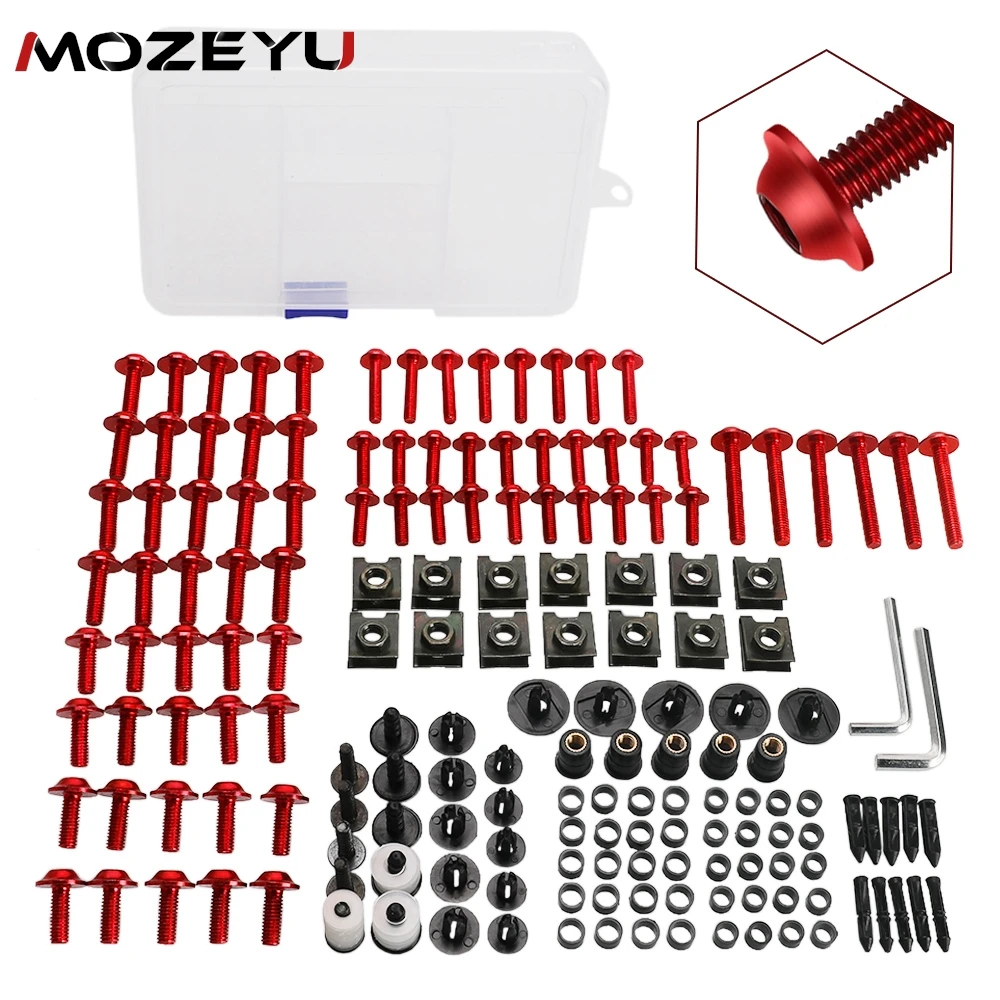 

Motorcycle Fairing Bolt Screws Kit For Aprilia RSV Tuono 1000 1000R Mille RSV4 RS50 125 250 Pegaso For BMW S1000R S1000RR HP4