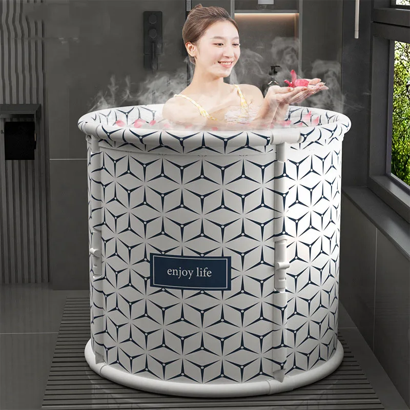 

Foldable Bathtub Household Minimalist No Installation Bathtub for Adults Fumigation Bucket Bathing Tool Children's bathtub