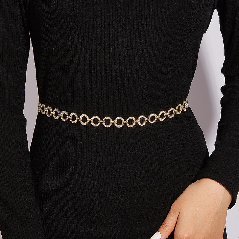 

Fashion Luxury Women's Waist Chain Belt Vintage Body Jewelry Dress Decorations Chains Waistband Chain Belt Fashion Belts