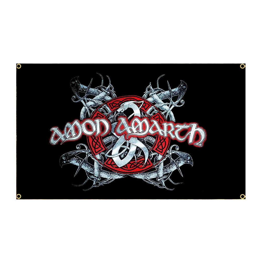 Norwegian Music Band Amon Amarth Flag applicable to Polyester Printed Home or Outdoor Decoration flag