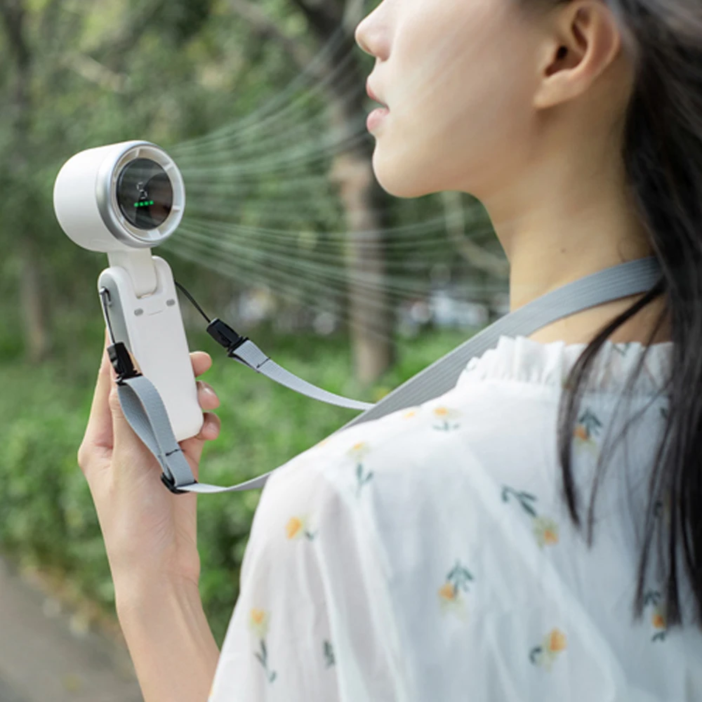 

Портативный турбовентилятор 3-в-1 — ручной, для шеи и стола, с 5 скоростями, перезаряжаемый, для путешествий и кемпинга