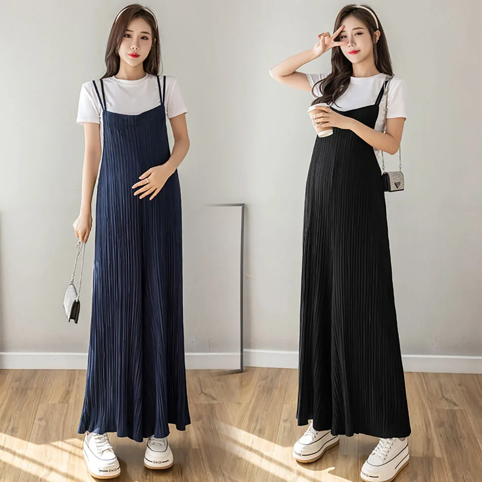 Modern Maternity Fashion Comfortable and Stylish Palazzo Pants Plus Size High Waist Ideal for Summer Breathable and Roomy Pants