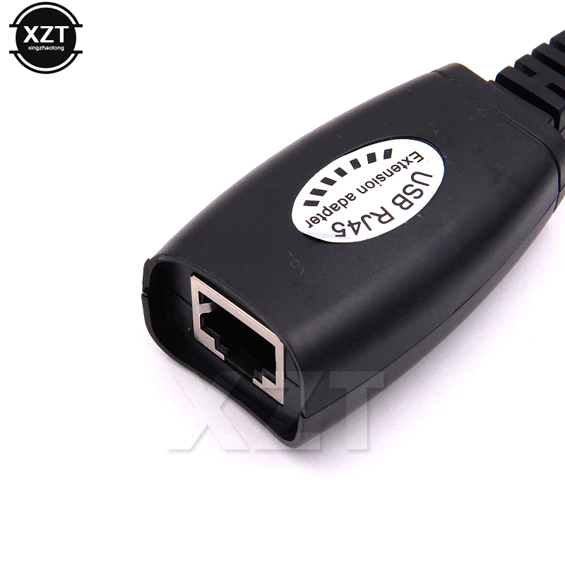 2 Stuks Nieuwe Usb Naar RJ45 Rj 45 Lan Kabel Uitbreiding Adapter Extender Over Cat5 RJ45 Cat6 Patch Cord Black networking Accessoires Nieuwe