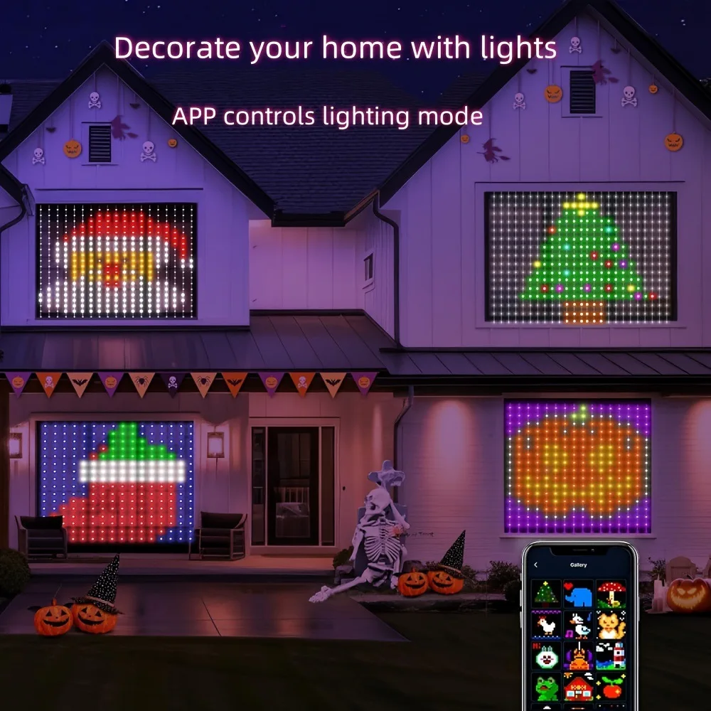 ستارة ضوء سلسلة USB المكونات التحكم عن بعد LED الستار ضوء APP بلوتوث التحكم غرفة الديكور ضوء سلسلة RGBIC