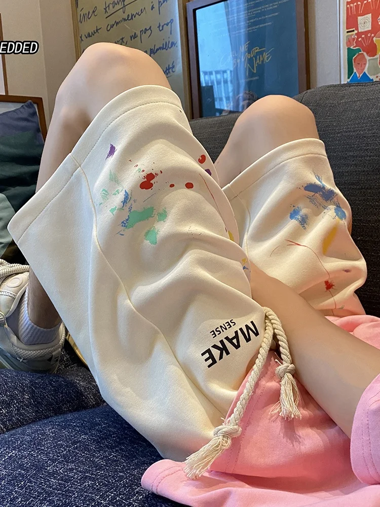 

fiti orts Men's Summer American Trend Sport Five-Point Pants Teenage Dopane Casual Mid-Length orts