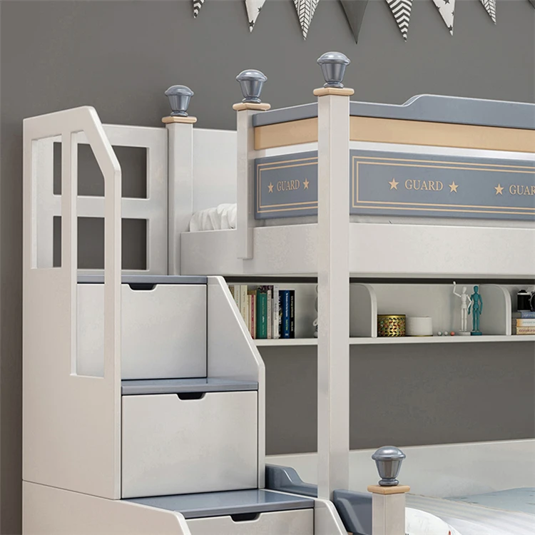 Stand-Up Bunk Beds Kids Solid Wooden Kids Bunk Bed Children'S Furniture Bunk Bedpromote sales