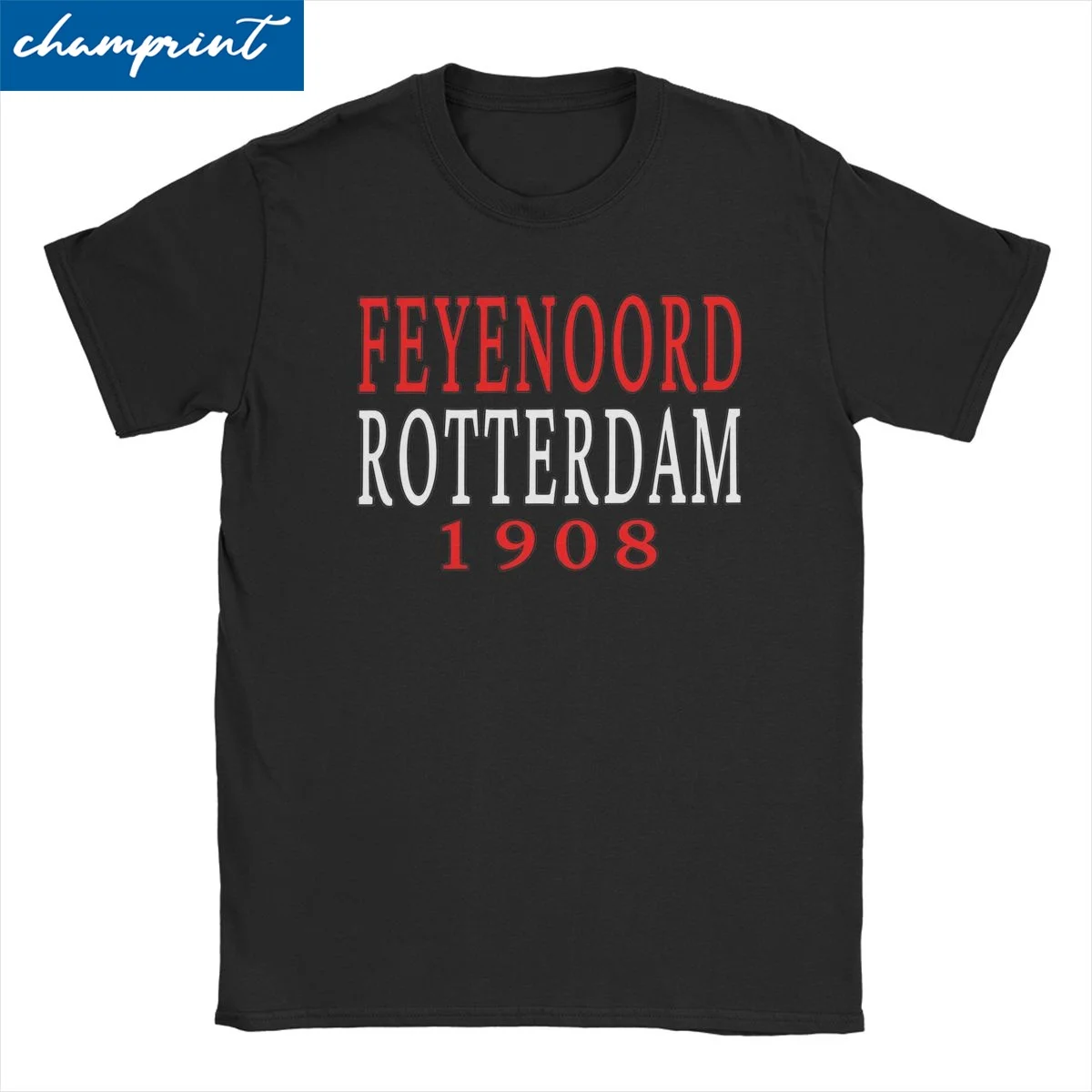 Men Women\'s Feye-noords Rotterdam 1908 T Shirt Pure Cotton Clothes Vintage Short Sleeve O Neck Tee Shirt Birthday Gift T-Shirt