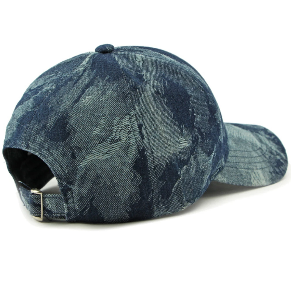 HT4754 야구 모자 남성 여성을위한 새로운 봄 가을 데님 모자 6 패널 코튼 야구 모자 남성 여성 조정 가능한 스냅 백 모자