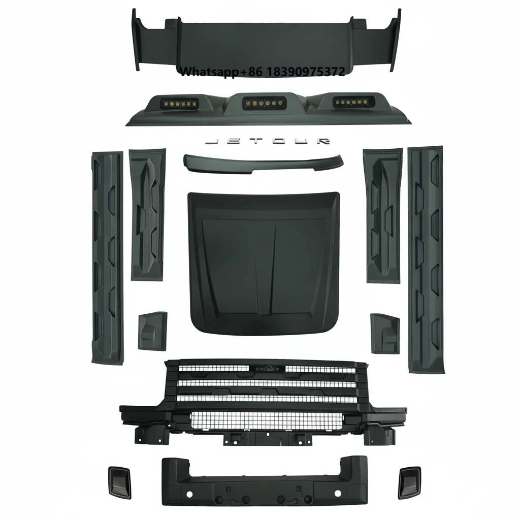 Hot Sale Bodykit for  T2 Grille Side Skirt Bumper Engine Hood Car Exterior Accessories