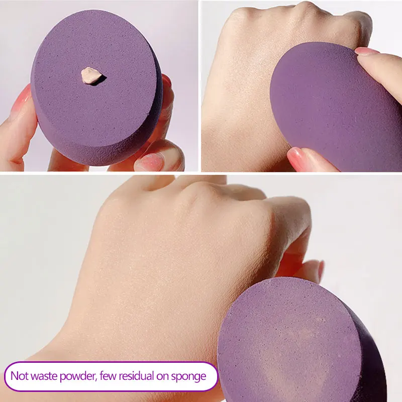10 pçs conjunto de esponja de maquiagem super macio ferramenta de beleza pó puff blener uso molhado e seco instrumento de maquiagem para mulher fundação esponja