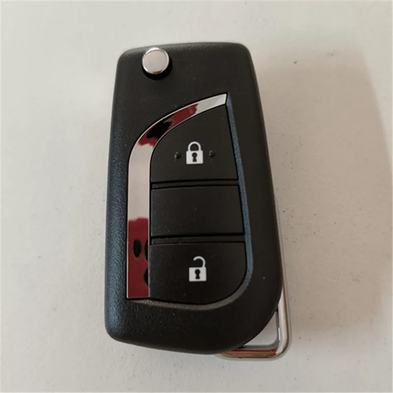 

2/3 кнопочный складной корпус дистанционного ключа для Toyota Levin Camry Reiz Highlander Corolla, чехол для ключей Toy48 Toy43 VA2, лезвие ключа