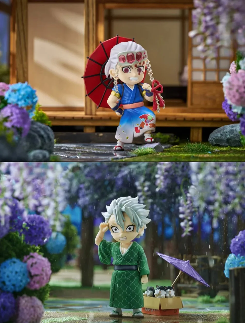 1-12 Stück Demon Slayer Blind Box Figuren Plum Rain Serie Kochou Shinobu Tomioka Giyuu Kanroji Mitsuri Blind Box Figuren Spielzeug Geschenke – Detail 3