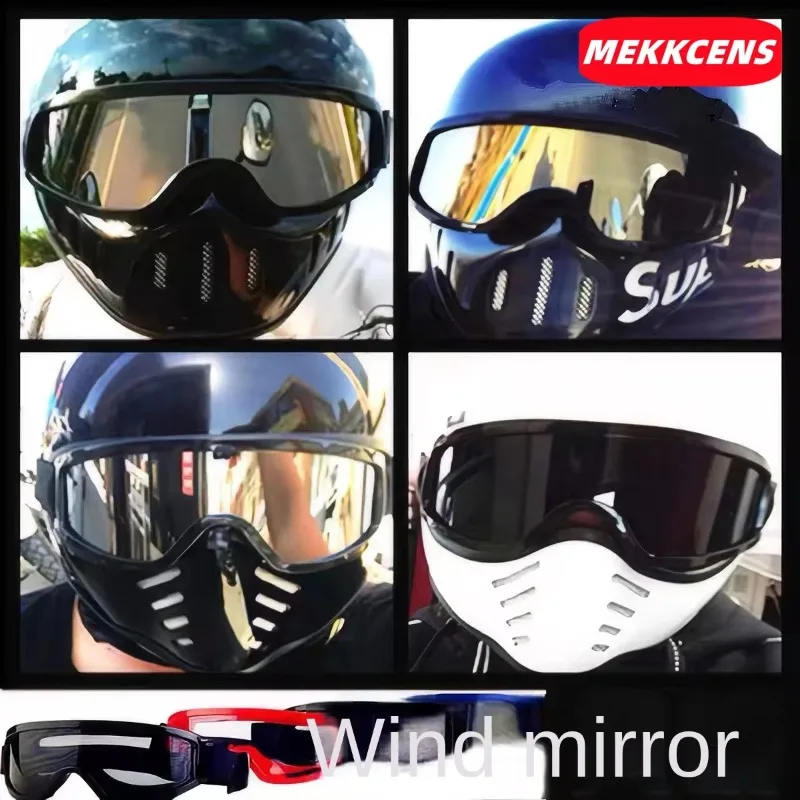 McKenstein Retro Motorcycle Cruising Full Helmet Small Helmets Body Soldier Electric Vehicle Full Cover All Season helmet image 4