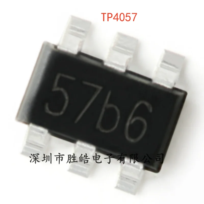 

(10PCS) NEW TP4057 500mA Linear Lithium-ion Battery Charger Chip SOT-23-6 TP4057 Integrated Circuit