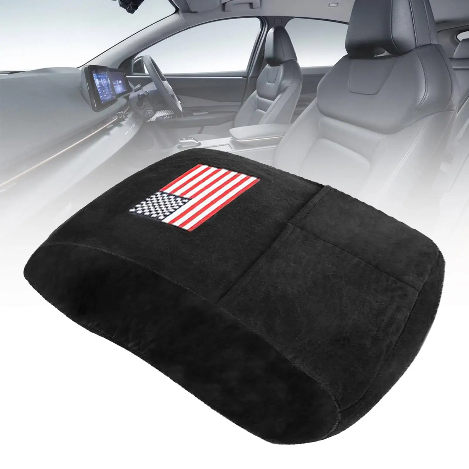 Center Console Armrest Pad Cover, Velvet, Directly Replace Armrest Protector Cushion for 1500 2500 3500 Auto Accessory