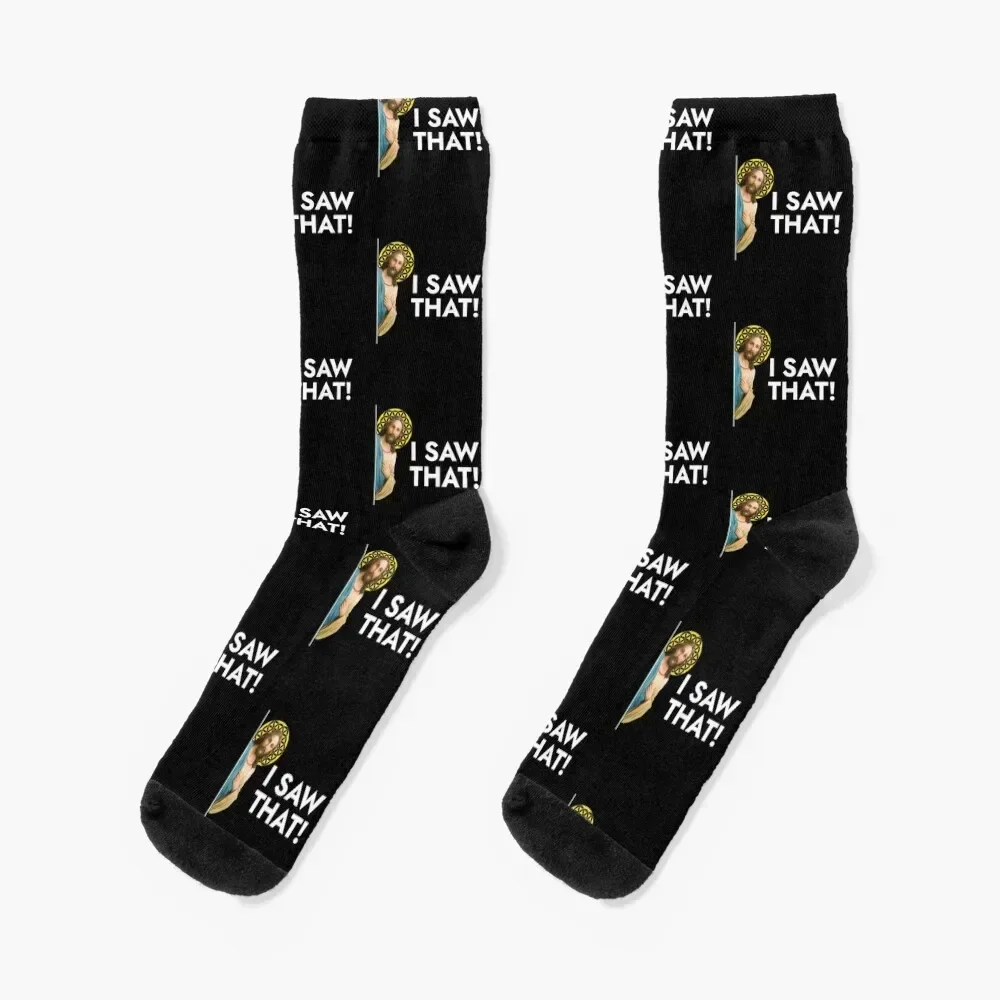 Jesus Christ I Saw That Socks moving stockings Christmas short men cotton high quality Luxury Woman Socks Men's