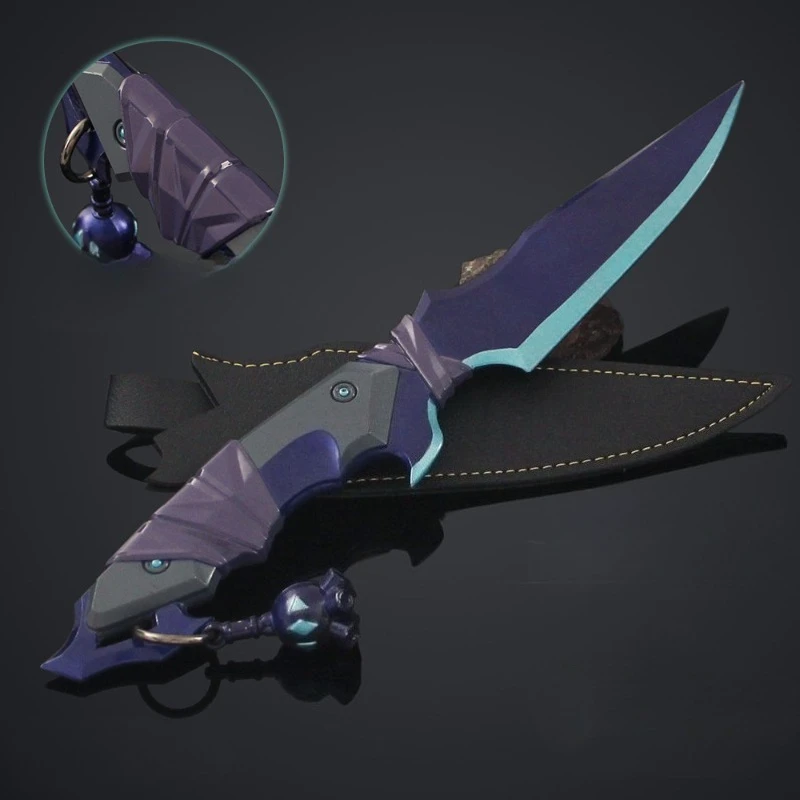 25 cm/9,84 pollici Valorant Shadow Coltello Modello Giocattolo in lega Gioco Collezioni fisiche Giocattolo Ornamento Display da tavolo Regali per il compleanno del ragazzo