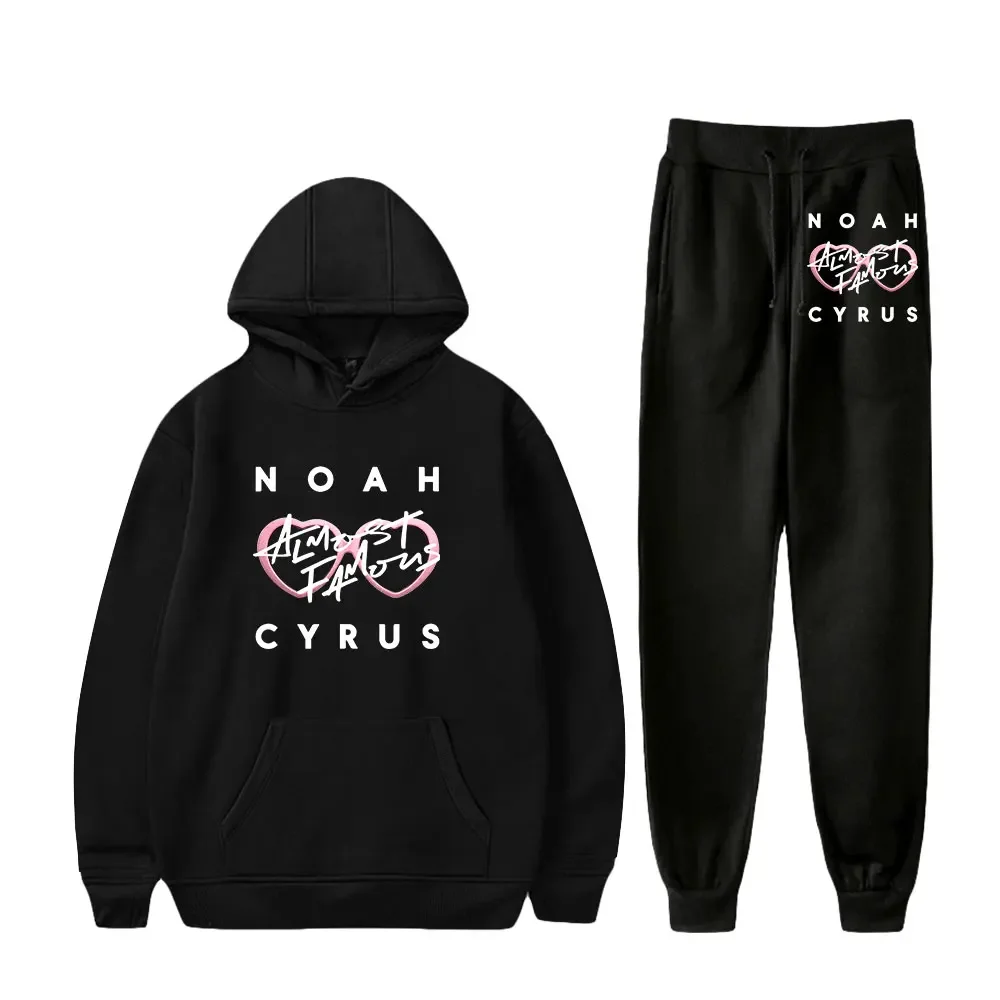 

Noah Cyrus Merch Tracksuit Sets Men Casual Hoodies Sweatshirt+Sweatpants 2 Piece Set Male Pullover Fashion Streetwear Clothes