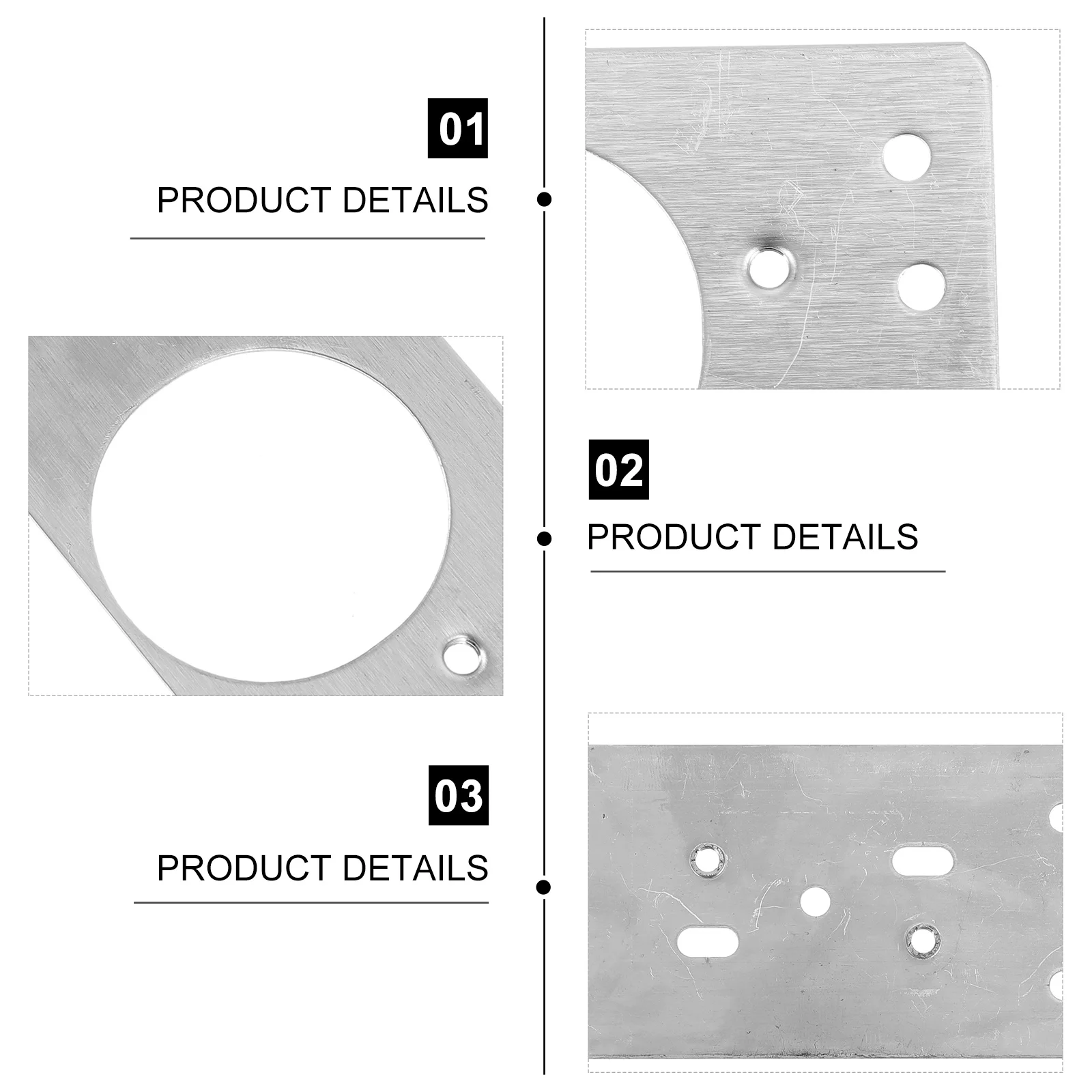 

1 set 1 Set Stainless Fixing For Door Cabinet Repair Durable Repair Plate Kit, Hinge Mounting Plate, Furniture Hinge Plate