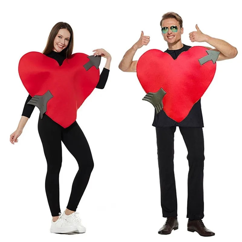 

Cupid's Arrow Halloween Costume Red Heart Outfit Party Performance Company Annual Meeting Costume Ladies' Traditional Wear