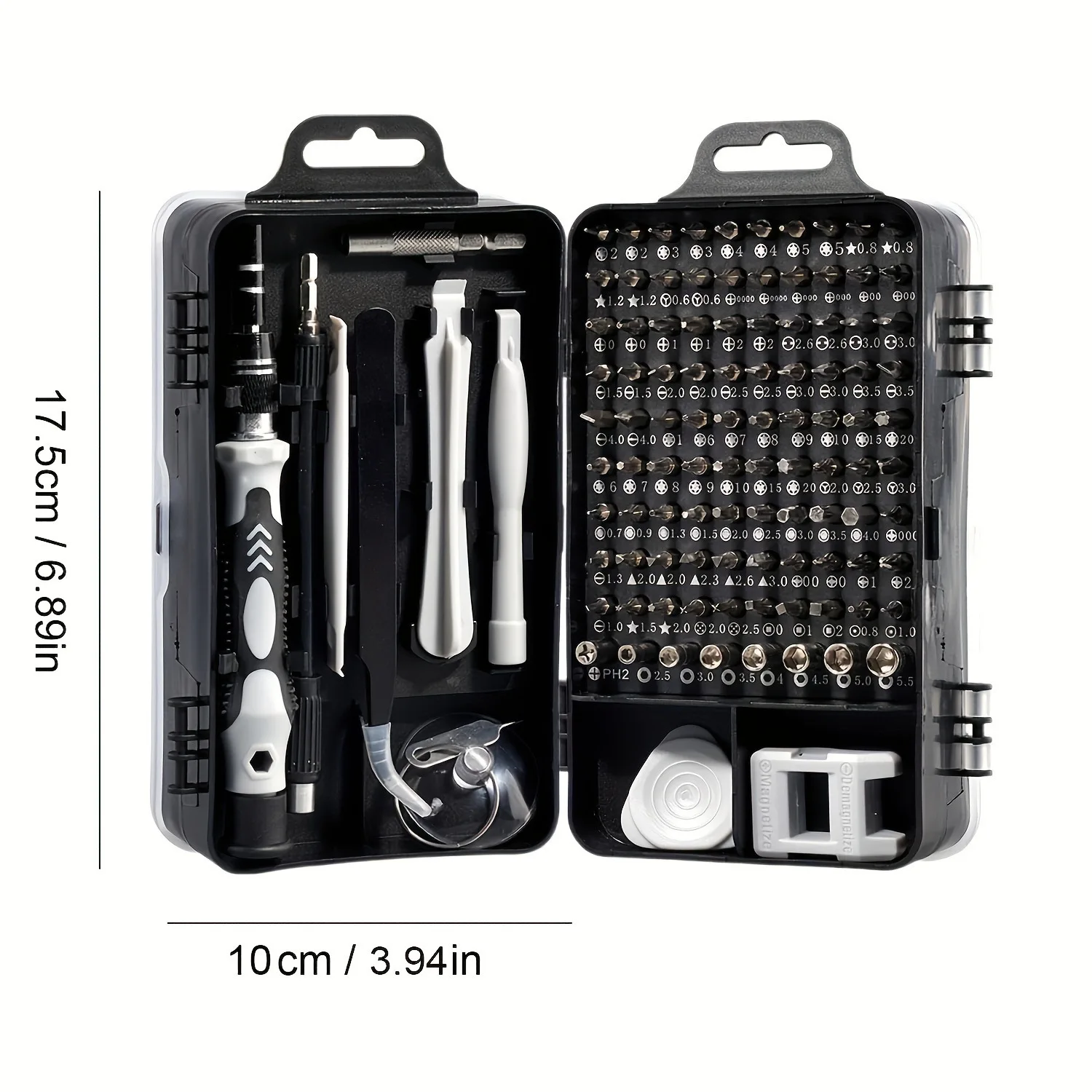 115 in 1 Precision Screwdriver Set for Watch Computer Phone Electronics Repair Tool Kit with Magnetic Bits and Portable Case