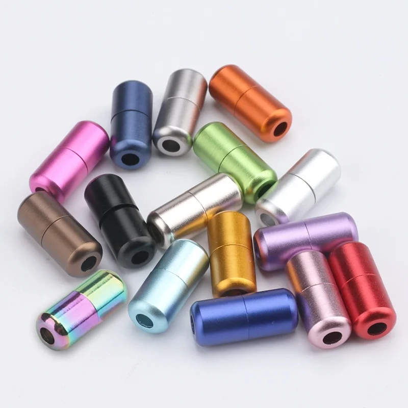 Afbeelding 7: Elastische Veters Sluitingen Metalen Capsule Lock Gespen Tip Uiteinden Geen Stropdas Schoenveters Tieless Elastische Luie Schoenveter Accessries