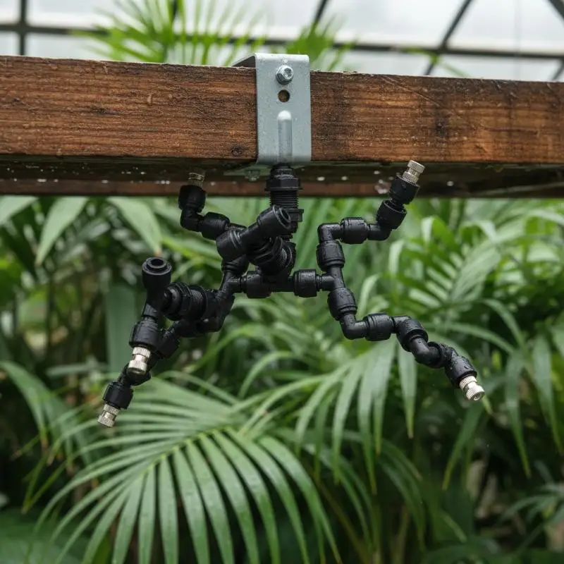 360 Rotatable Adjustable Reptile Mist Sprinkler Fogger Easy to Clean for Frog Gecko Home Reptile Raising
