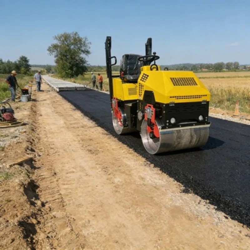 Single Drum Road Roller Vibratory Compactor Heavy Duty Soil Asphalt Roller Construction Equipment Diesel Engine