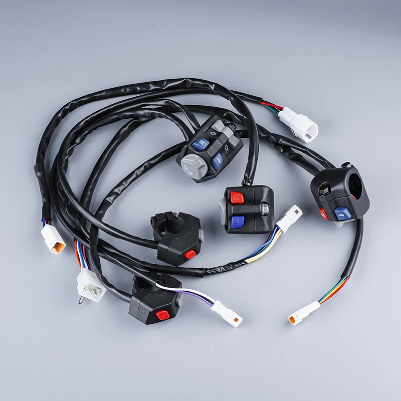 오토바이 3 가지 기능 스위치 방수 헤드라이트 턴 라이트 경적 ON/OFF 불꽃 아웃 스타터 스톱 킬 단추, KTM EXC-F SXF