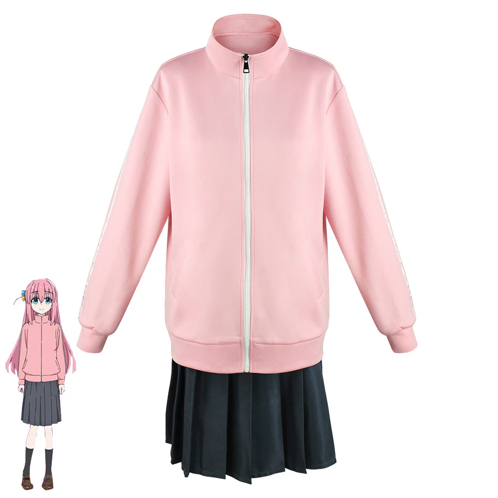 

Anime Gotoh Hitori Cosplay Costume JK Uniform ACGN Party Halloween Clothing Set