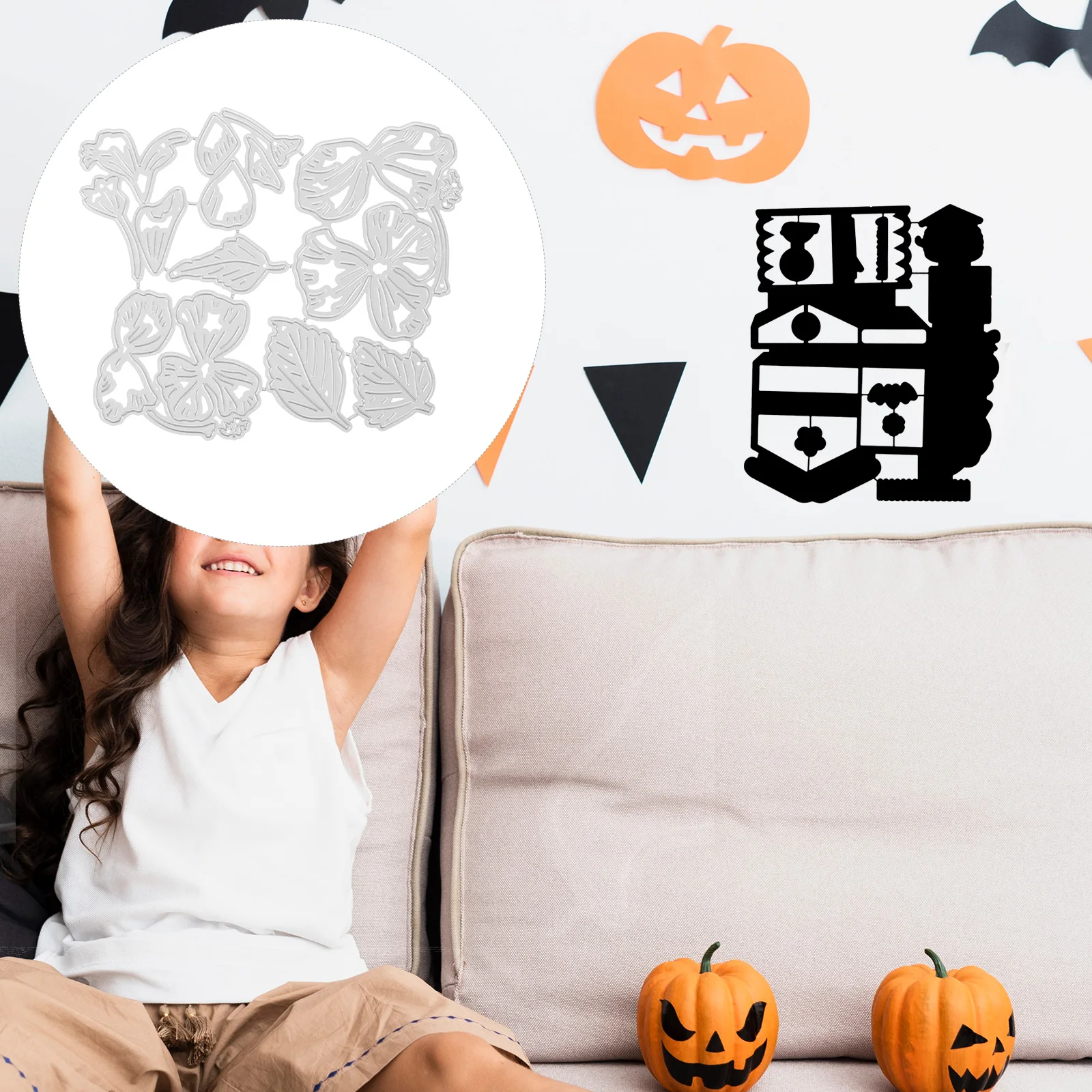 

Metal Carbon Steel Knife Mold Cutting Die for DIY Embossing Crafts Reusable Flower Leaf Template Photo Album Art Supplies