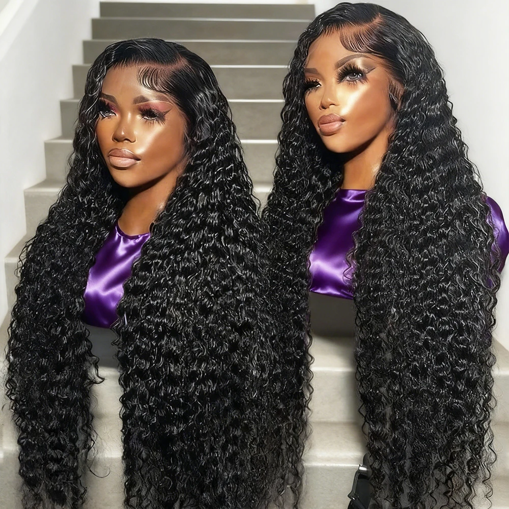 

Human Hair Curly Wig 13x6 Hd Lace Deep Wave Frontal Wig Real Raw Half Wig Curls Wig Hair Water Wave Natural Female Wig Vietnames
