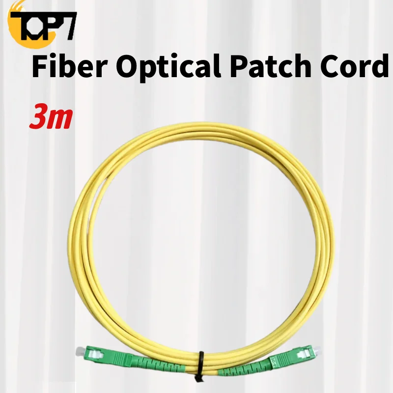 3M Fiber Optical Patch Cord SC/APC-SC/APC SM SC/UPC-SC/UPC 3mm LZSH Fiber Optic Jumper Cable Single Mode Extension Patch Cord
