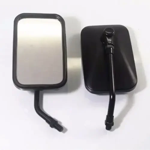

Black Rectangle Rearview Side Mirror For Honda Kawasaki Suzuki Motorcycle Street Bike Cruiser Chopper Cafe