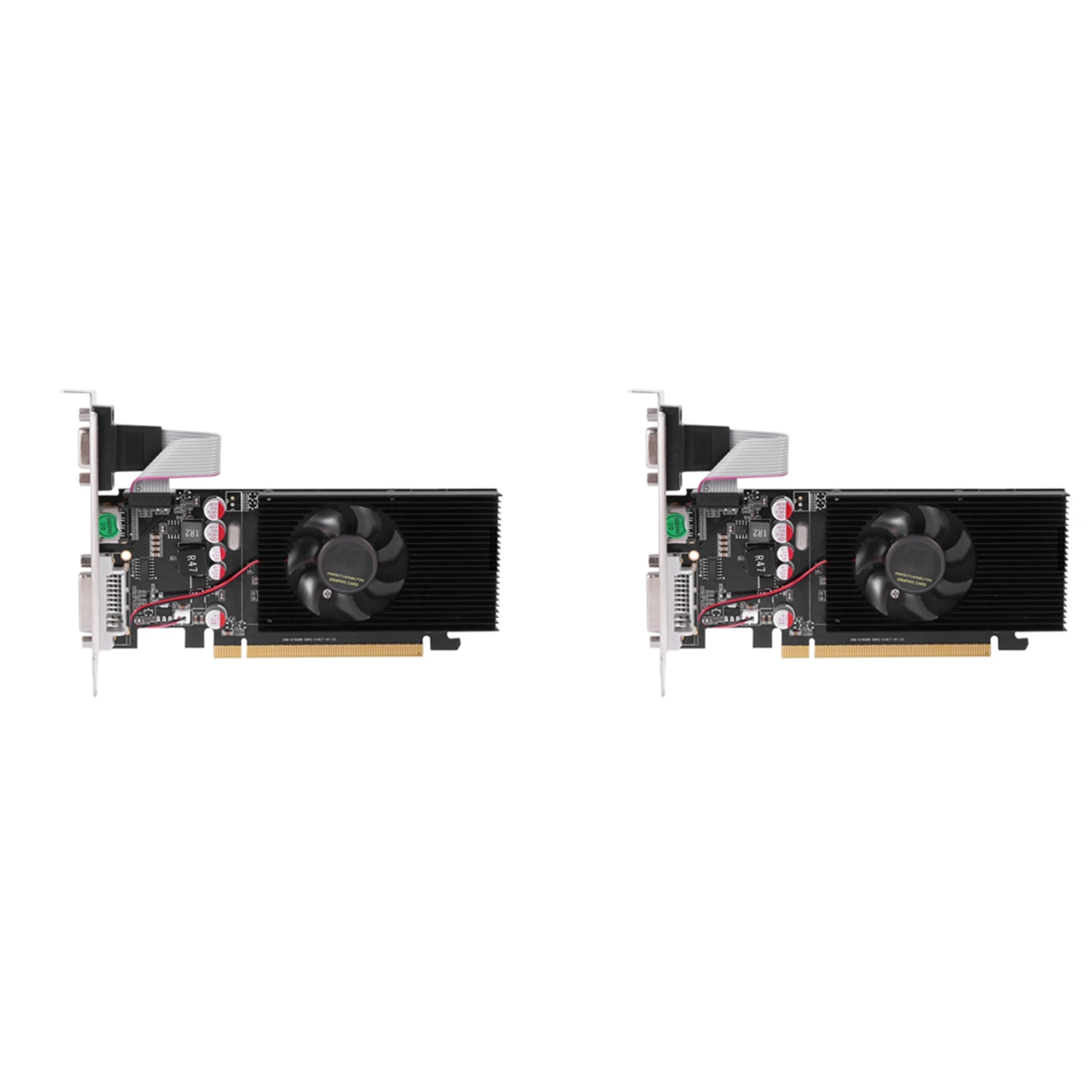 

ABT-2X GT210 1GB Graphics Cards 64Bit Video Card For GPU PC Games DVI-I -Compatible VGA Used Dual-Screen Graphics Card