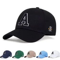 1 Summer Men's Embroidered A Letter Multi Color Duck Tongue Hat Outdoor Sports Baseball Hat