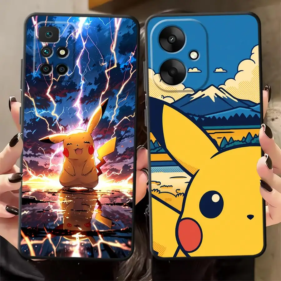 Weiche Handyhülle für Xiaomi Mi 15T 14T Pro 13 10T 11T 12T Pro 11 12 Lite P-PokemonS Cool Pika C-ChuS