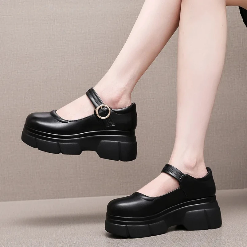 

Туфли Лолиты 2021, туфли на платформе, туфли Мэри Джейн на каблуке, женская стильная винтажная обувь для женщин, студенческая обувь