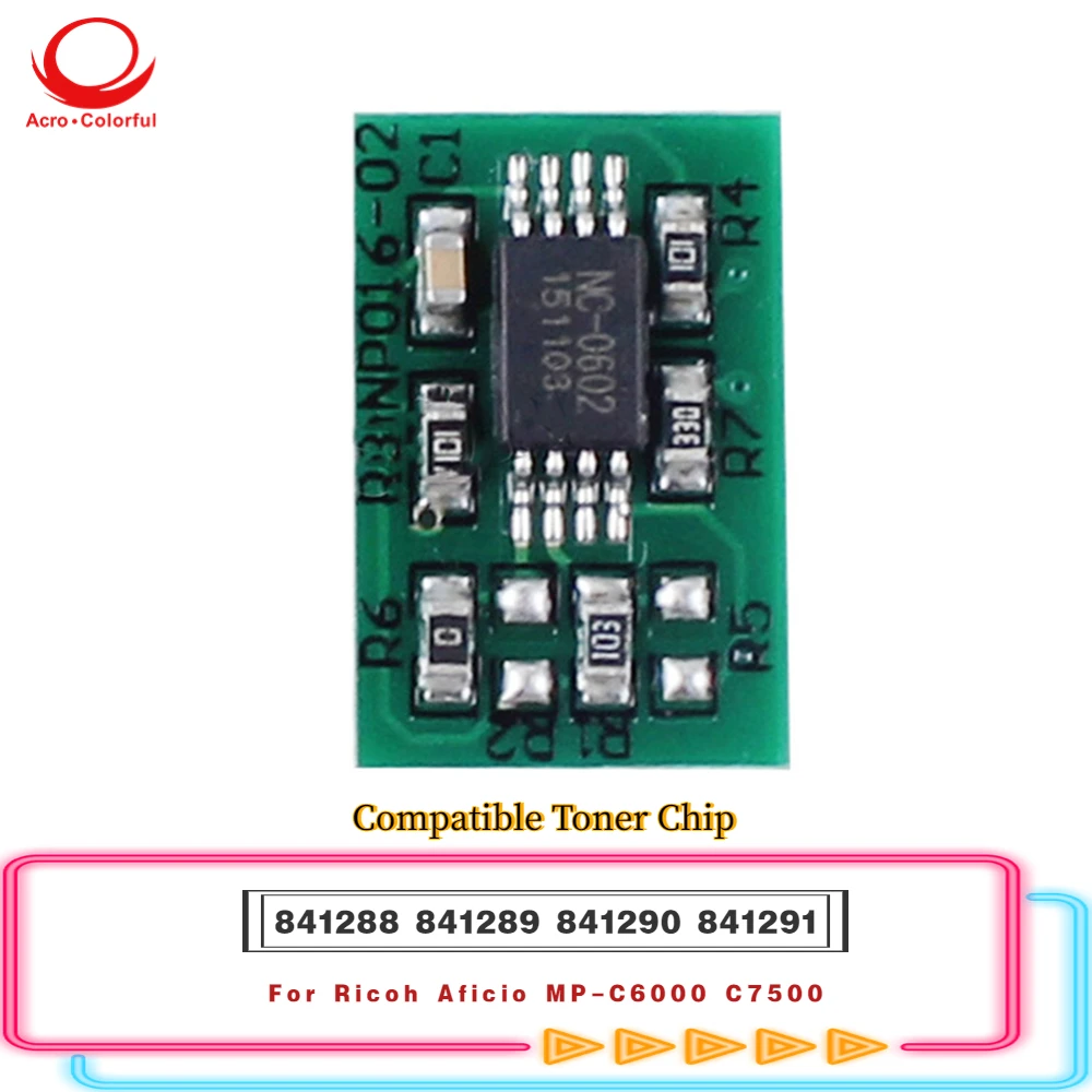 

43,2 K 21,6 K совместимый с 841288 841289 841290 841291 тонер-чип для Ricoh Aficio MP-C6000 C7500