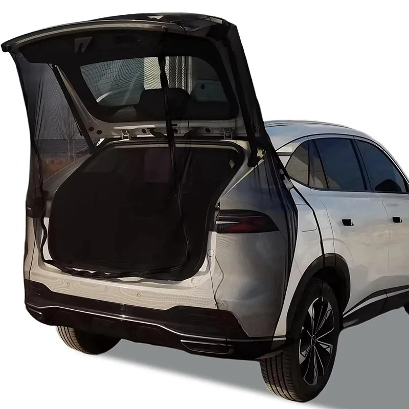 Magnetic SUV MPV Car Summer Fly Mosquito Nets Car Tailgate Universal Screen Mosquito Net Camping Trunk Ventilation Mesh Net