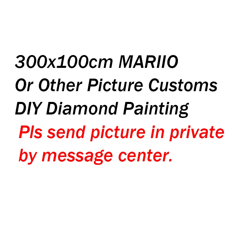 

300x100 Amy's Customs DIY Diamond Painting Large Size Full Round Square Diamond Moasic Embroidery For Home Decor