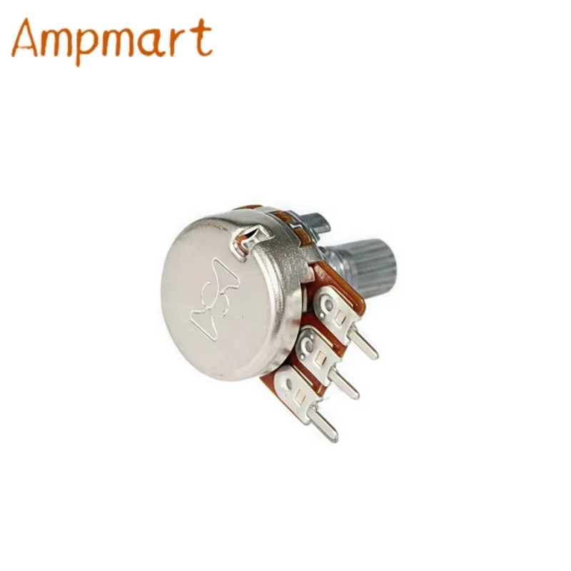 16 Type Single Unit Potentiometer 3 Pin PCB Mount Knurled Shaft 15mm A/B Curve Variable Resistor For HiFi Tube Amplifier DIY 5PC