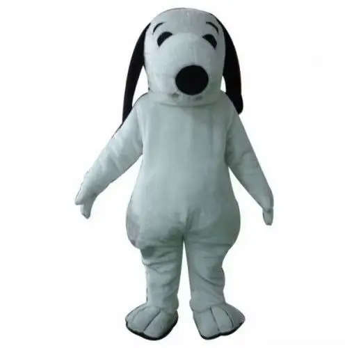 

New Adult Best Sale Lovely Dog White Animal Cartoon Mascot Costume Christmas Fancy Dress Halloween Mascot Costume